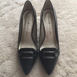 Anne Klein houndstooth tip 3” heel pumps, size 7